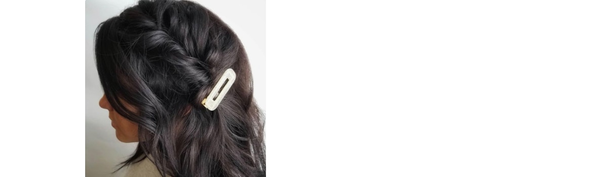 Previously approved Aveda Artist UGC image of volumized curls with clips from @aveda.