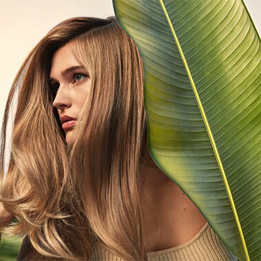 Aveda nutriplenish™ hair care model.
