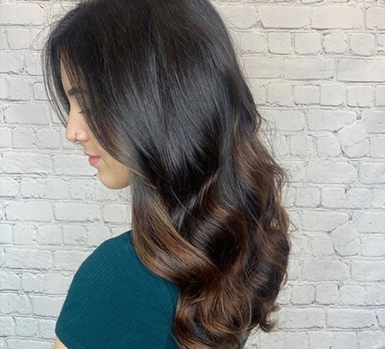 UGC image of salon shine treatment from @hairbymegs_.