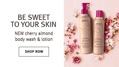 Click shop now button to shop cherry almond body care 
