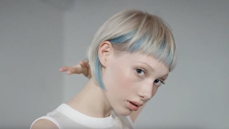 Click on video to get inspired with blue full spectrum vibrant hair color