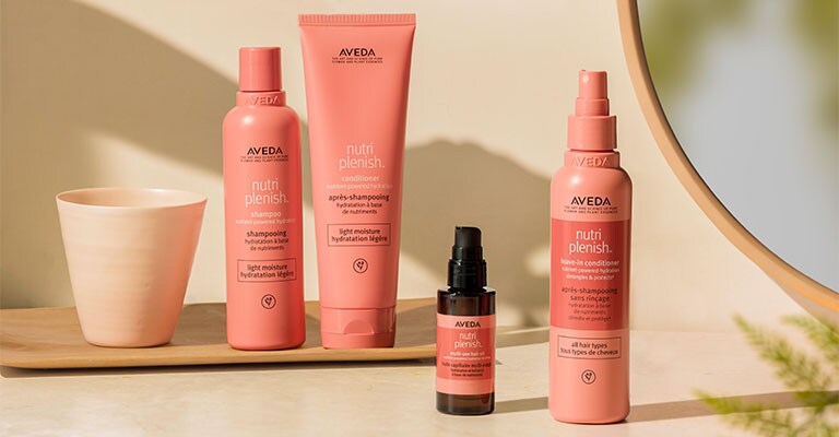 Shop nutriplenish 100% vegan, silicone free, paraben free and sulfate cleanser free Summer-loving hair care
