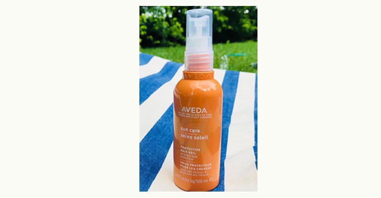 step 1: use sun care protective hair veil
