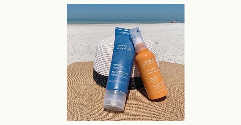 Discover 2-step sun care hair routine