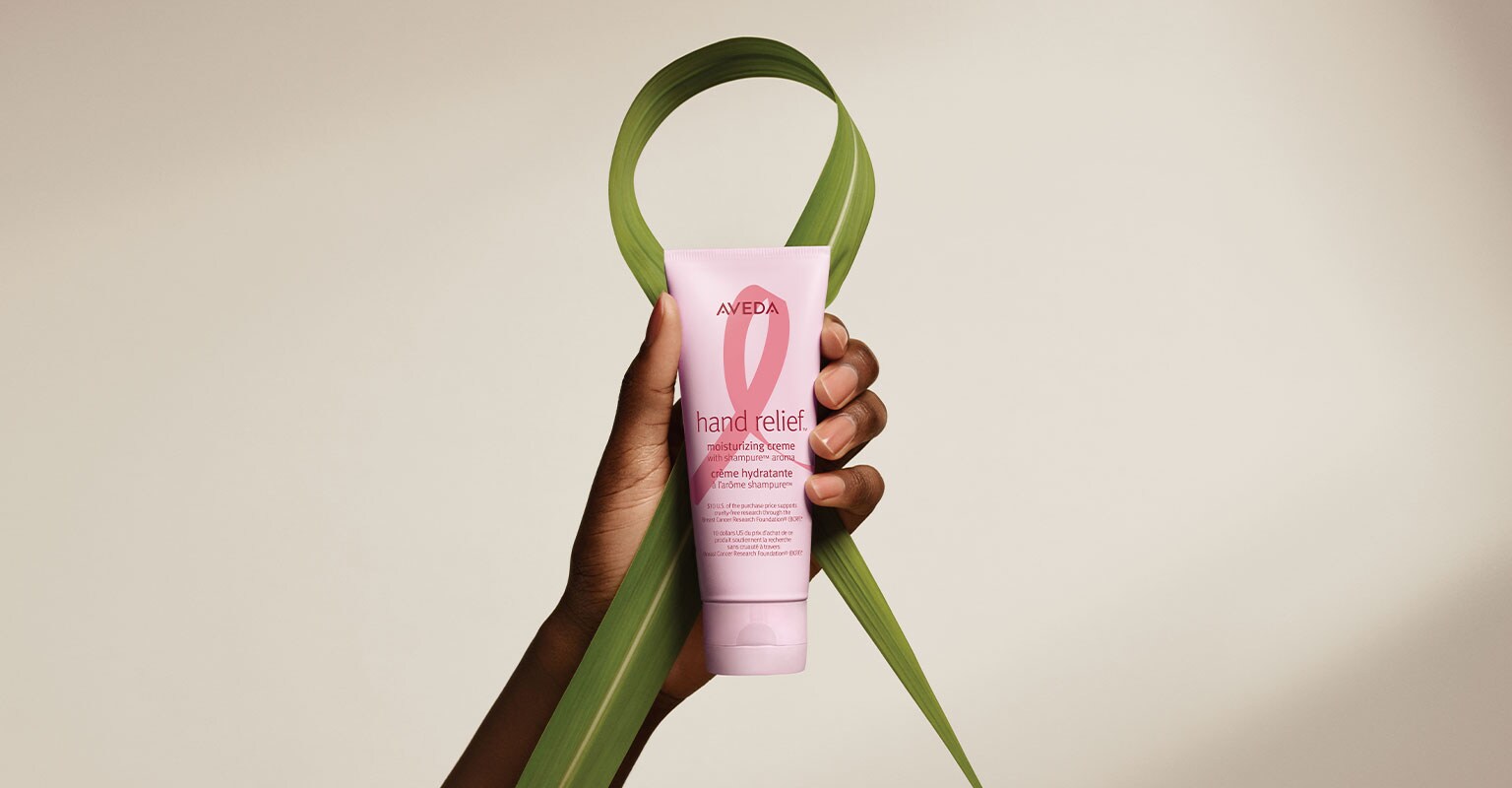 limited-edition hand relief where $10 of your purchase supports cruelty-free breast cancer research