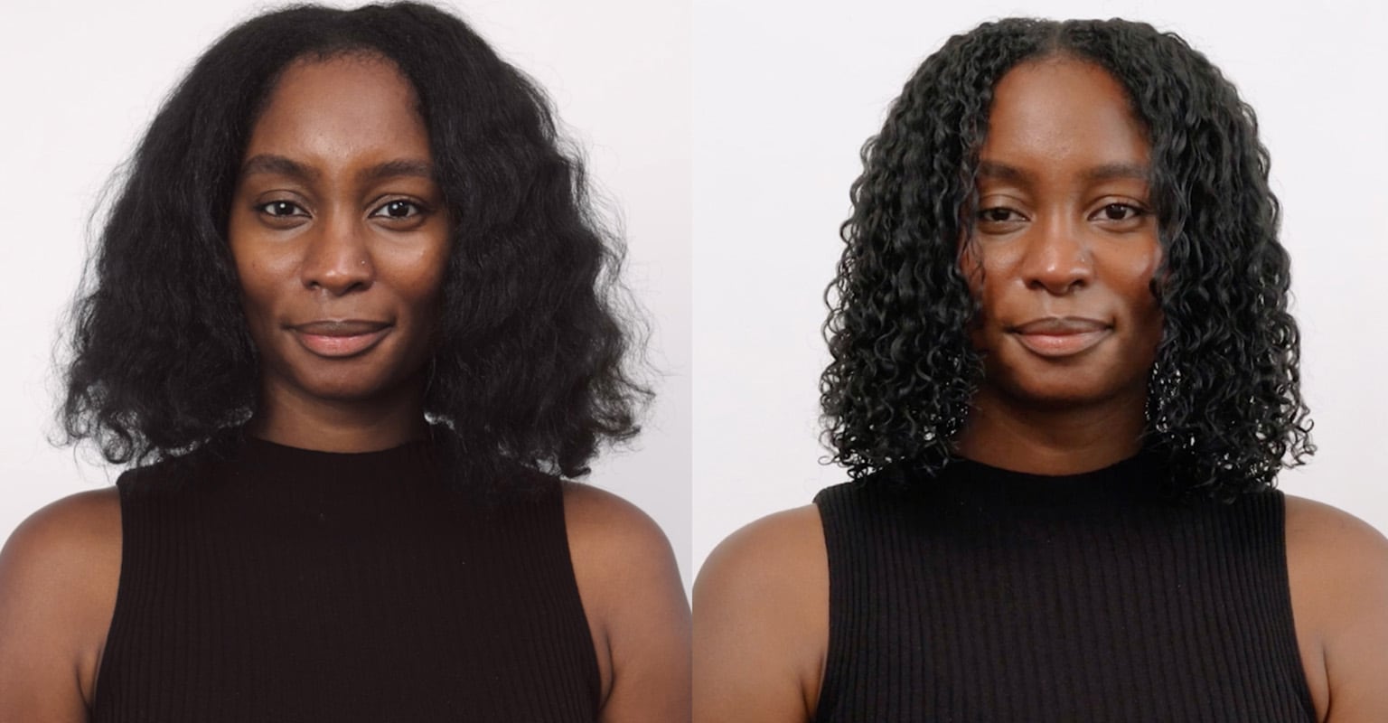 Click on video demonstrate long lasting curls and coils
