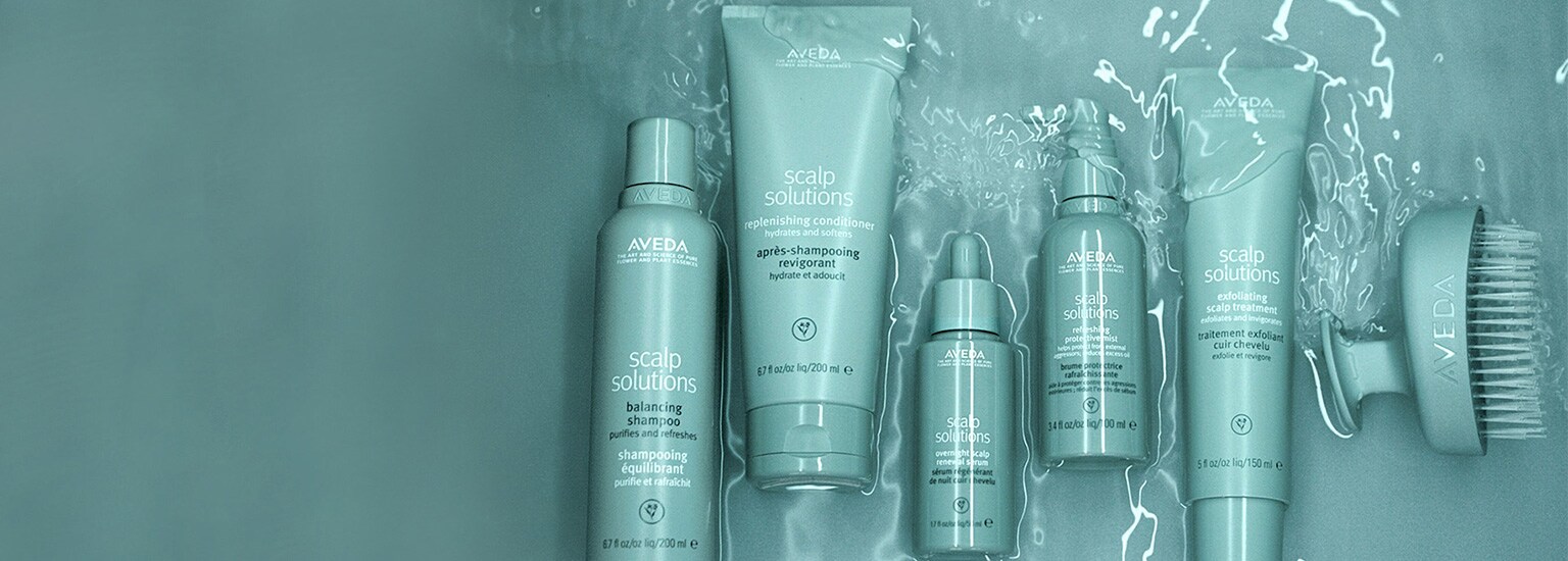 Shop Aveda's scalp solutions franchise