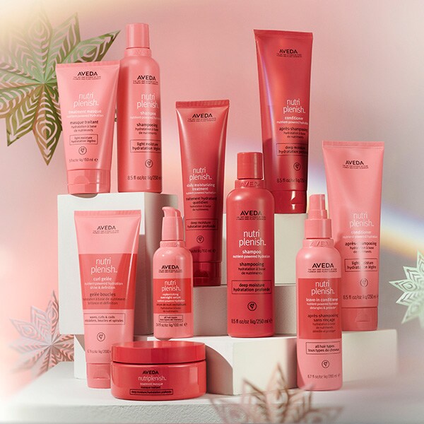 Lavish dry hair with nutriplenish hair care
