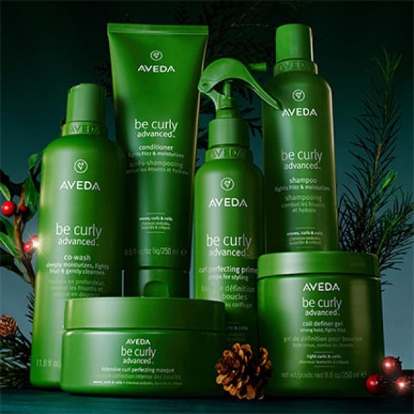 Shop Aveda's be curly advanced hair care & styling collection for curls, coils and waves