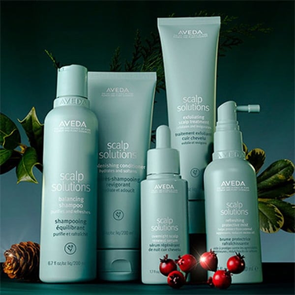 Shop Aveda's scalp solutions hair & scalp care collection to refresh