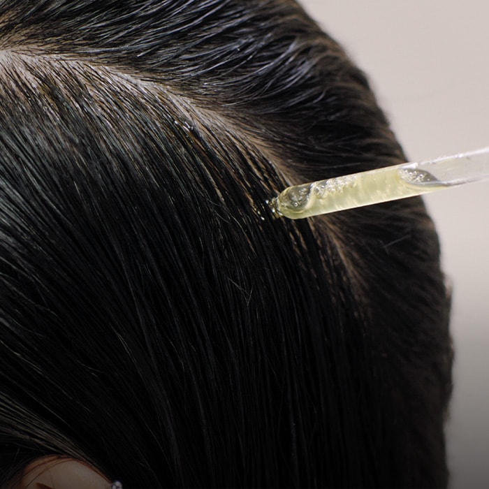 Healthy looking hair starts with a hydrated scalp.