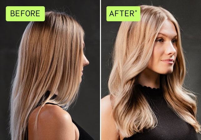 See the difference when using botanical repair