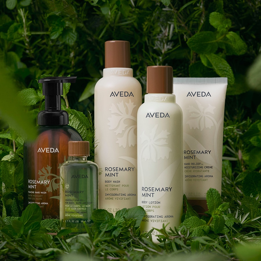 rosemary mint hair care with invigorating aroma
