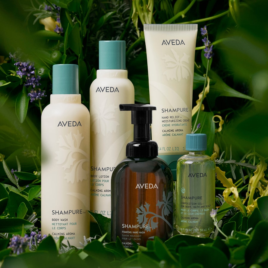 shampure hair care with calming aroma