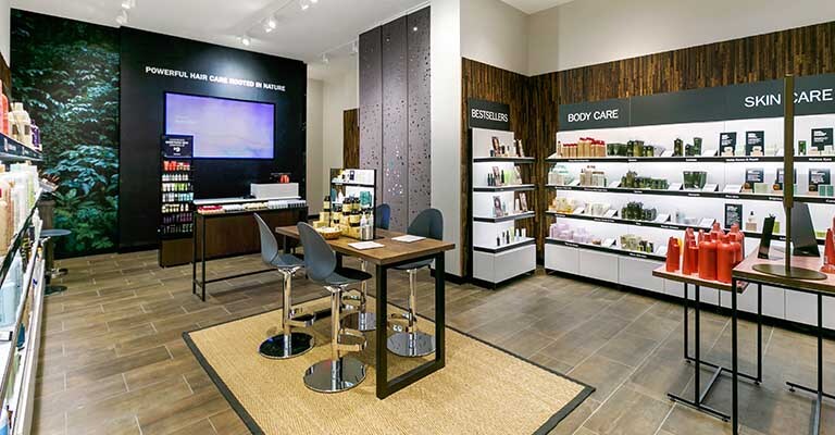 image of interior of Aveda retail store