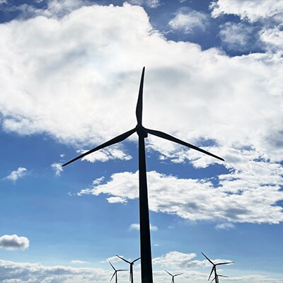 windmill in open land