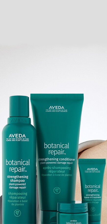 botanical repair shampoo, conditioner, rich and liqht masque. 