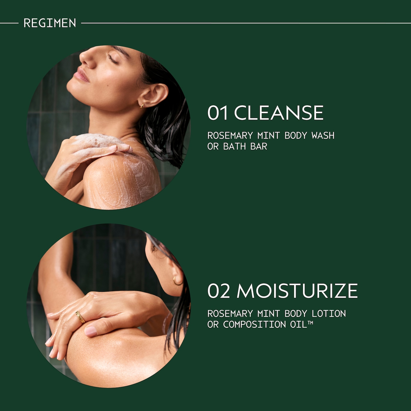 Rosemary Mint Body Wash, 1.7 fl oz/50 ml - travel size