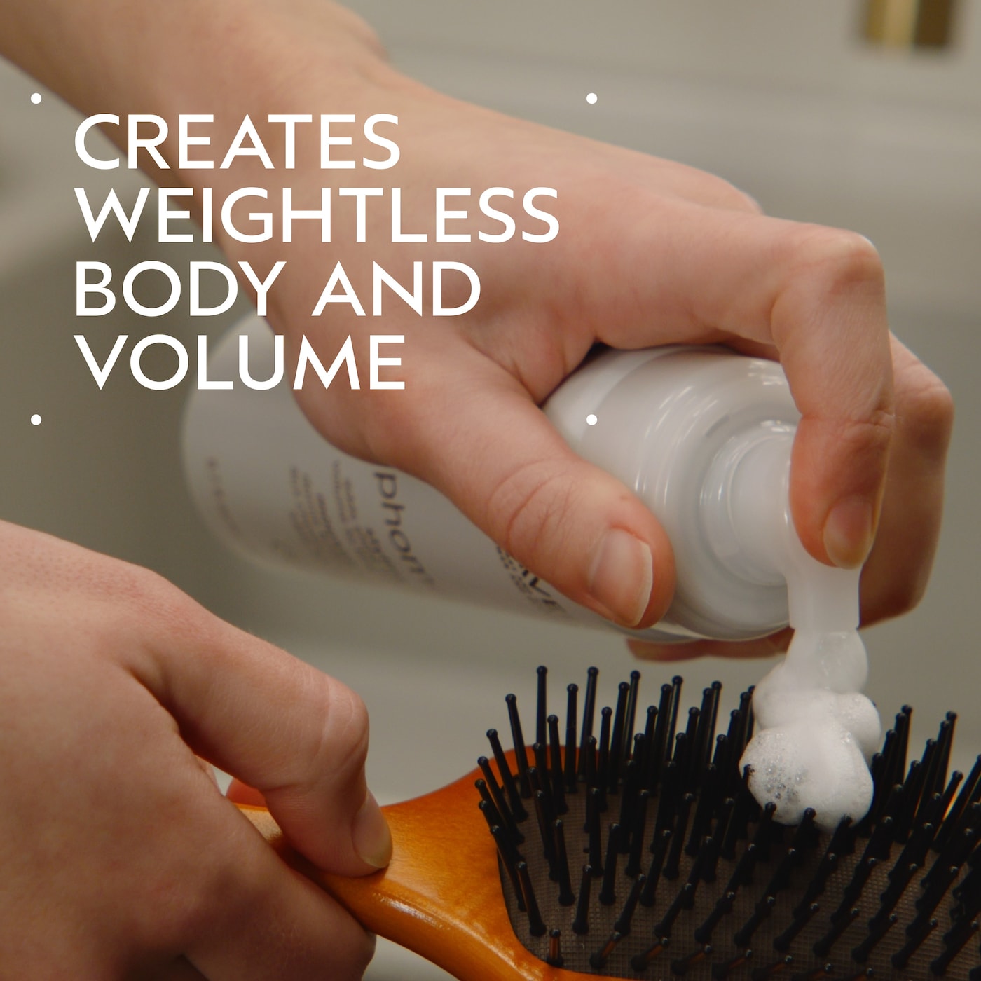 phomollient™ styling foam for hair volume, 1.7 fl oz/50 ml - travel size