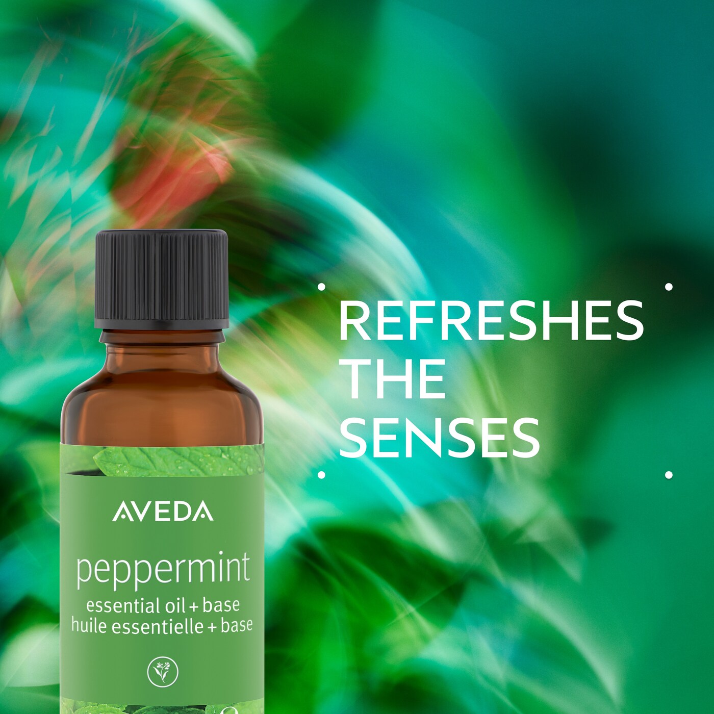 peppermint essential oil + base for body and bath