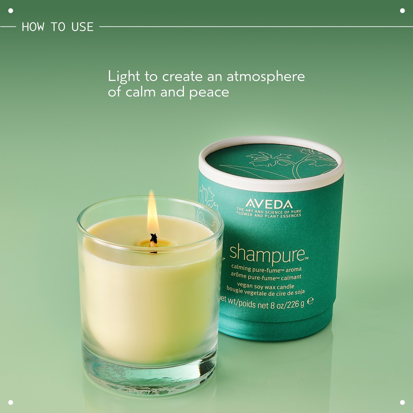 shampure<span class="trade">&trade;</span> vegan soy wax candle