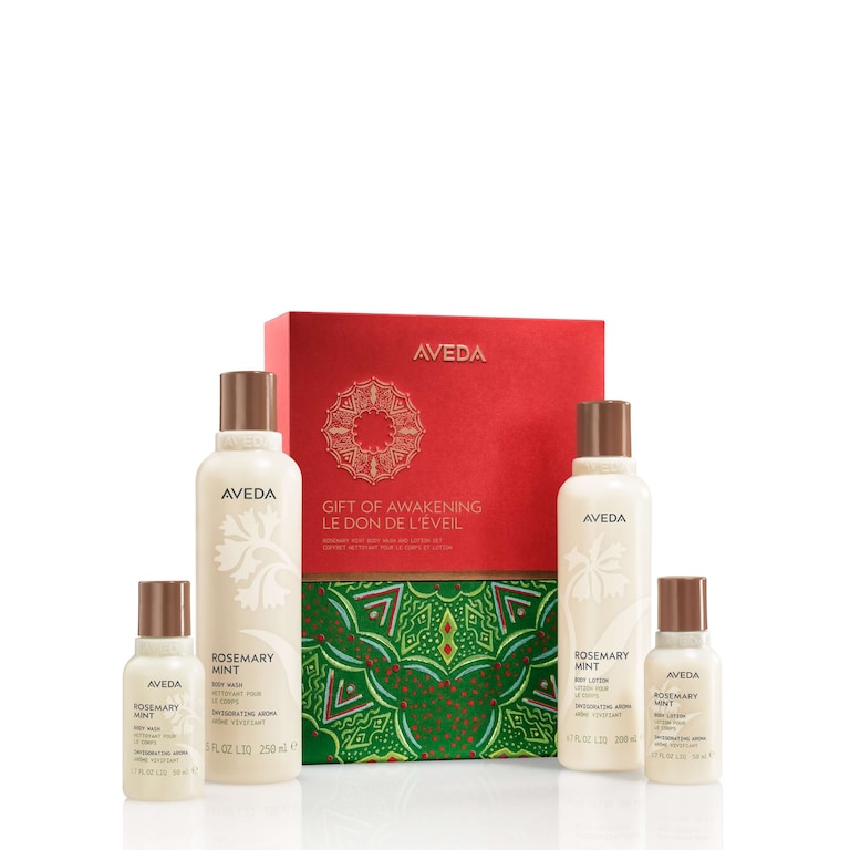 Gift of Awakening Rosemary Mint Body Set, 4-piece set