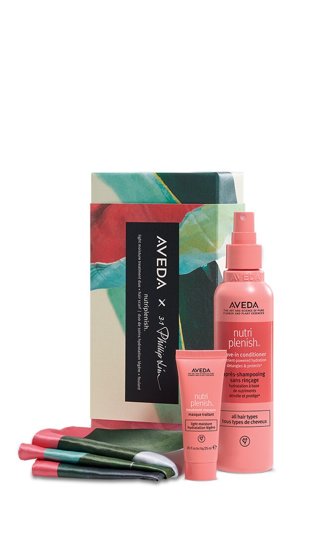 nutriplenish<span class="trade">&trade;</span> light moisture treatment duo and hair scarf