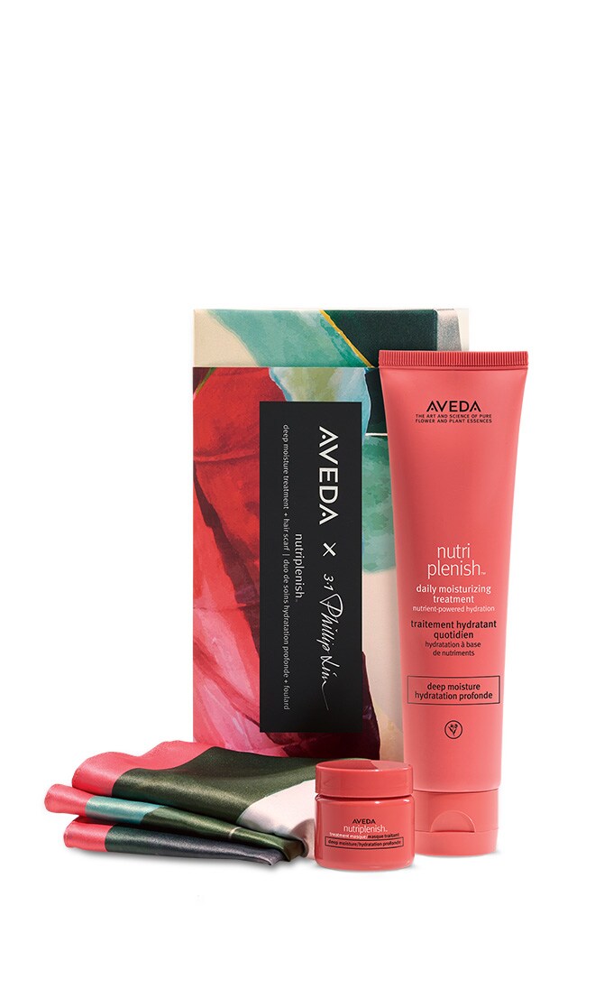 nutriplenish<span class="trade">&trade;</span> deep moisture treatment duo and hair scarf