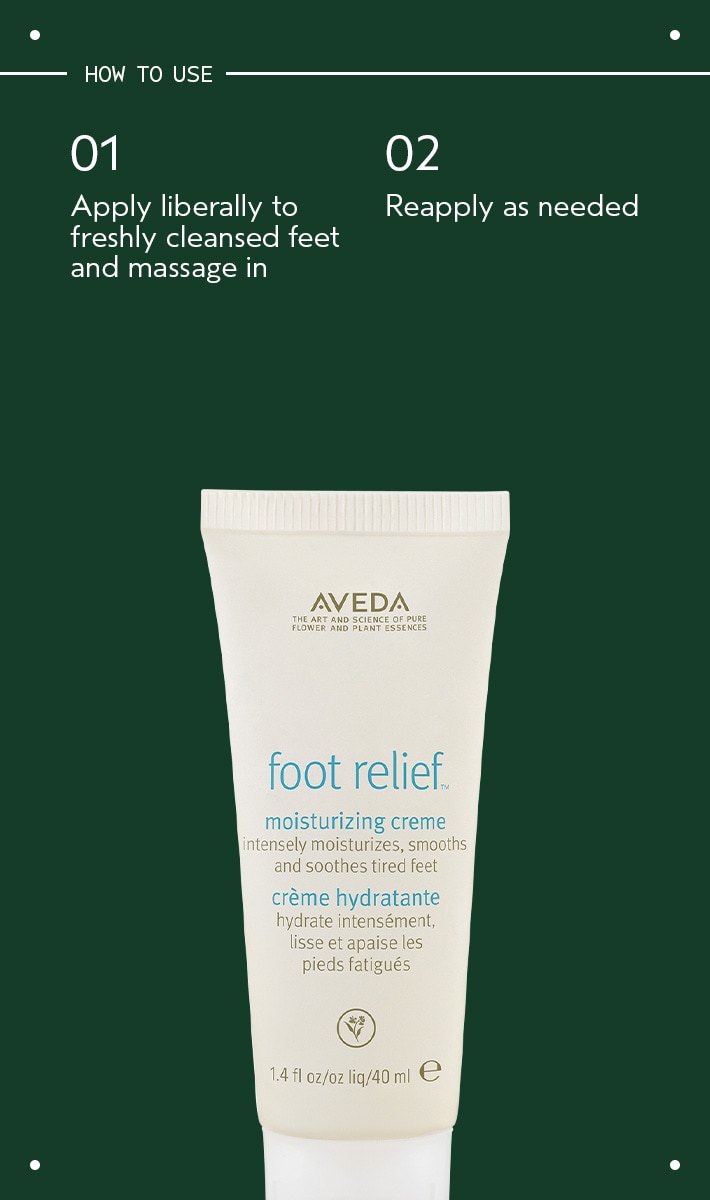foot relief<span class="trade">&trade;</span> moisturizing creme
