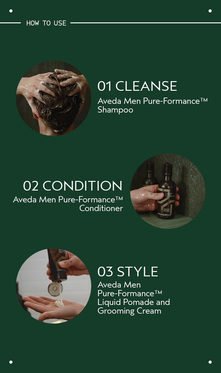 aveda men pure-formance<span class="trade">&trade;</span> liquid pomade