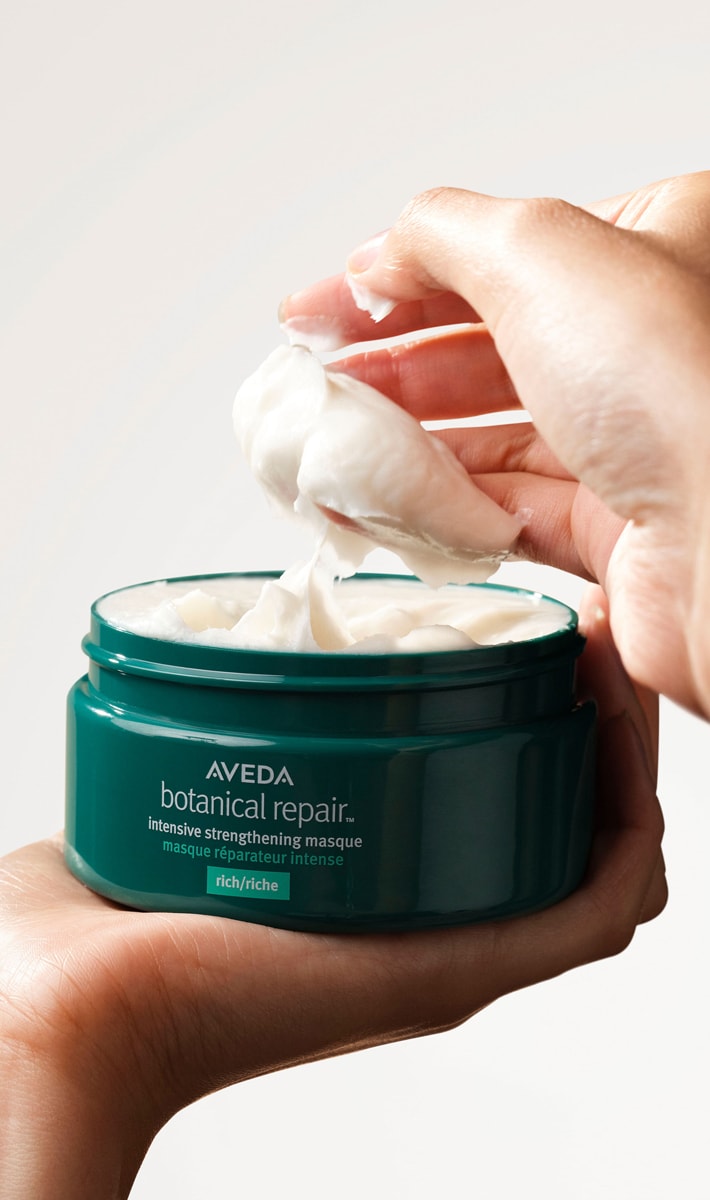 Aveda's Botanical Repair Masque, an alternative choice for at-home hair botox treatments. 