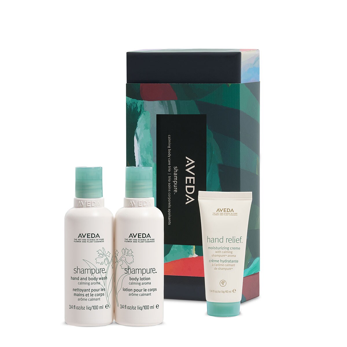 Aveda shampure™ calming body care trio